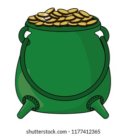 Pot with coins