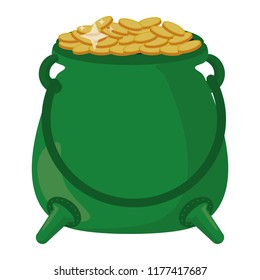 Pot with coins