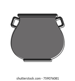 Pot with coins icon vector illustration graphic design