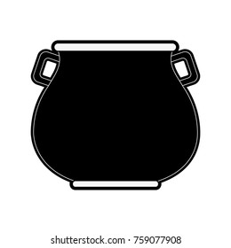 Pot with coins icon vector illustration graphic design