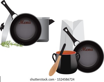 pot cook hat and pan menu
