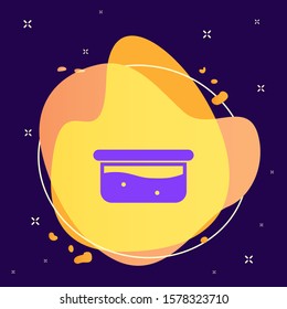 Pot, cooking abstract vector icon. Element of kitchen for mobile concept and web apps illustration. Thin flat icon for website design and development