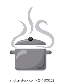pot cooking design, vector illustration eps10 graphic