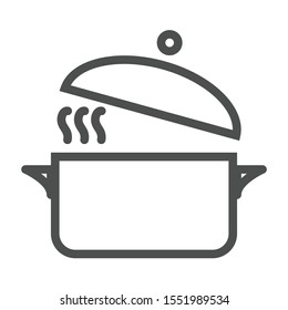 pot cover thin line icon pixel perfect with 64 pixel X 64 pixel