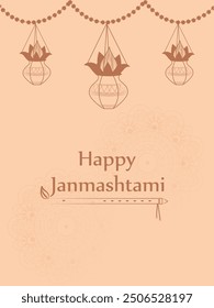 Pot of Dahi Handi (cream) for Janmashtami festival India holiday. Vector illustration