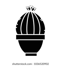 pot with desert plant