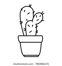pot with desert plant
