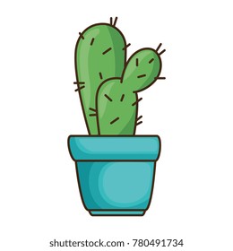pot with desert plant
