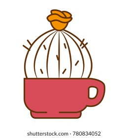 pot with desert plant