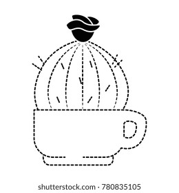 pot with desert plant