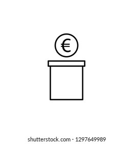pot, dollar icon. Element of finance illustration. Signs and symbols icon can be used for web, logo, mobile app, UI, UX on white background