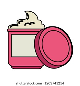 pot with facial product