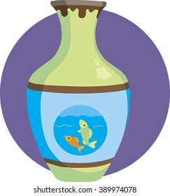 Pot with fish
