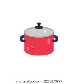 Pot flat icons. Vector illustration. Isolated icon suitable for web, infographics, interface and apps.