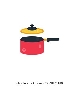 Pot flat icons. Vector illustration. Isolated icon suitable for web, infographics, interface and apps.