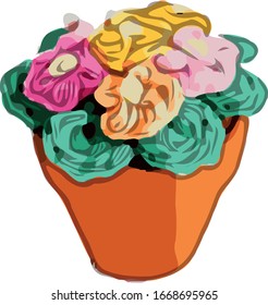 Pot Flower Primrose 2 Reductor