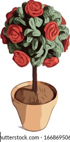 Reductor de árbol de rosa de flor