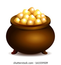 Pot with gold