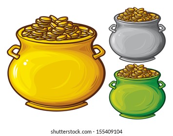 pot of gold coins