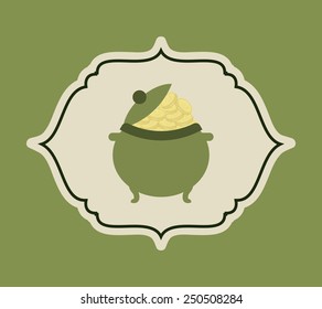 pot gold design, vector illustration eps10 graphic 