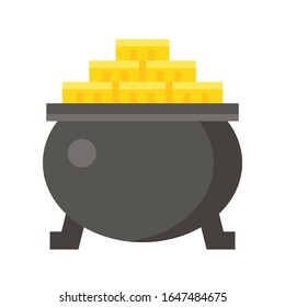 Goldpfeife-Ikone, St. Patrick's Day verwandte Vektorillustration Illustration
