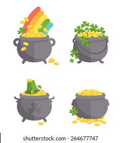 Pot With Gold Set.