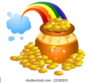 Pot of Gold - Vector