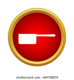 Pot with handle icon in simple style on a white background