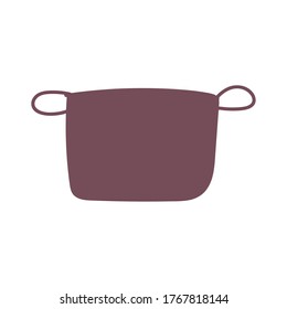 pot with handles utensil cooking isolated icon design vector illustration