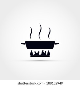 Pot heating icon