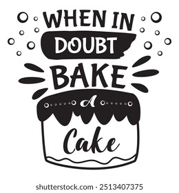 Pot Holder Baking Quotes Design Black and white