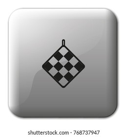 Pot holder flat vector icon.