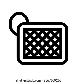 icono del portaobjetos o logotipo símbolo de signo aislado ilustración vectorial de alta calidad iconos vectoriales de estilo negro
