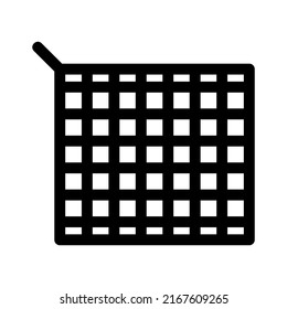 Symbol oder Logo für den Topfhalter, einzelne Zeichen, Vektorgrafik - hochwertige Vektorsymbole in schwarzem Stil
