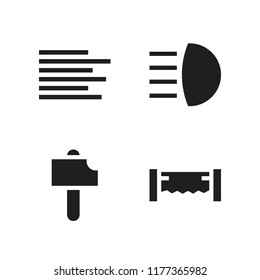 pot icon. 4 pot vector icons set. tools and utensils and align left icons for web and design about pot theme