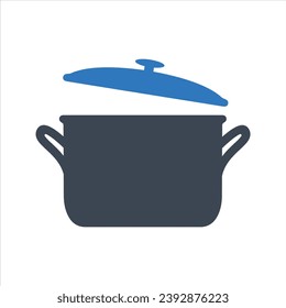 Pot icon. Cooking pan icon