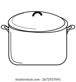Ícone do pote. Símbolo de culinária. Recipiente de cozinha. Ilustração vetorial.