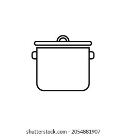 pot icon, cooking vector, food illustration