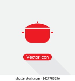 Pot Icon, Cooking Pot Icon Vector Illustration Eps10