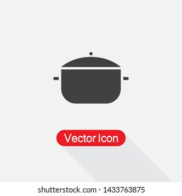 Pot Icon, Cooking Pot Icon Vector Illustration Eps10