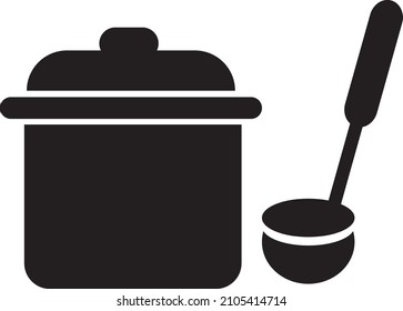 Pot icon. Cooking icon. Vector Illustration.eps