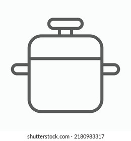 Pot Icon, Crock Vector Illustration