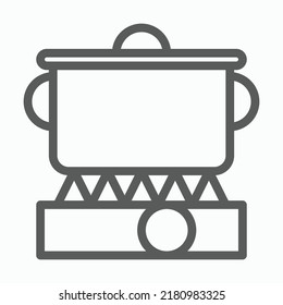 Pot Icon, Crock Vector Illustration