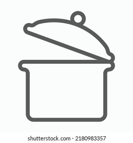 Pot Icon, Crock Vector Illustration