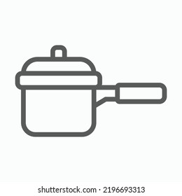 Pot Icon, Crock Vector Illustration