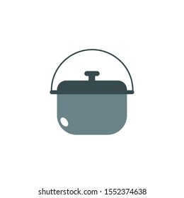 pot icon design, Camping forest adventure lifestyle summer travel and outdoor theme Vector illustration