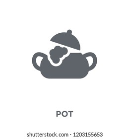 Pot icon. Pot design concept from  collection. Simple element vector illustration on white background.