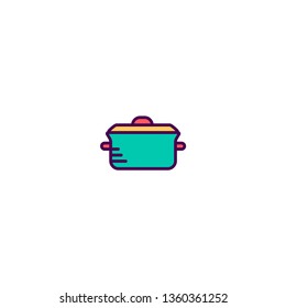 Pot icon design. Gastronomy icon vector illustration