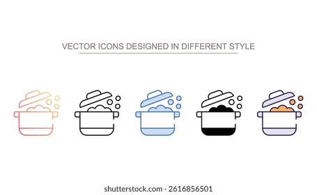 Pot icon design with white background stock illustration