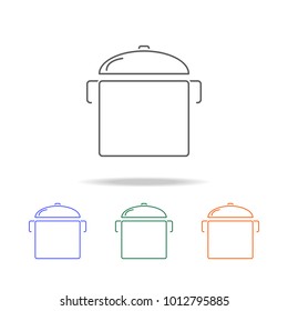 pot icon. Element of kitchen accessories multi colored icons for mobile concept and web apps. Thin line icon for website design and development. Premium icon on white background